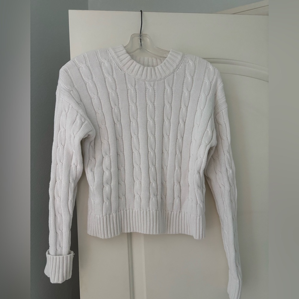 Gap Ivory Cable Knit Pullover - image 1